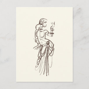 Tribal Fusion Sinti und Roma Tänzer Postkarte