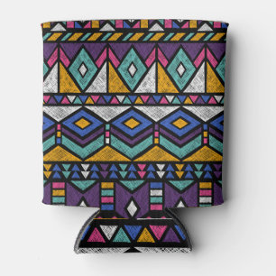 Tribal Geometric Aztec: Farbiges Vintages Muster Dosenkühler