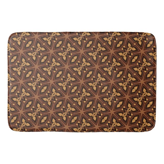 Tribal Geometric Bath Mat Badematte (Vorderseite)