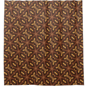Tribal Geometric Duschvorhang