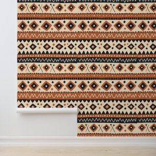 Tribal Geometric Ethnic Pattern Tapete