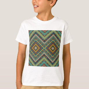 Tribal Geometric Muster Boho Ethnic Aztec T-Shirt