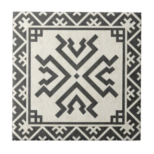 Tribal geometric pattern (Amulet) Fliese