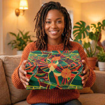 Tribal Geometric Sunburst Afroamerikanisches Gesch