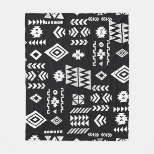Tribal geometrisch: Stilvoller nahtloser Hintergru Fleecedecke
