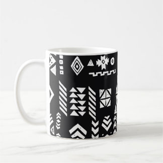 Tribal geometrisch: Stilvoller nahtloser Hintergru Kaffeetasse