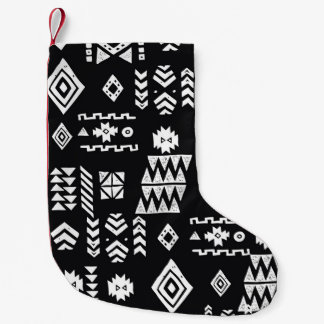 Tribal geometrisch: Stilvoller nahtloser Hintergru Kleiner Weihnachtsstrumpf