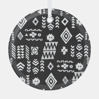 Tribal geometrisch: Stilvoller nahtloser Hintergru Ornament Aus Glas