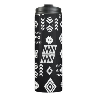 Tribal geometrisch: Stilvoller nahtloser Hintergru Thermosbecher