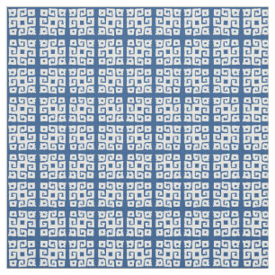 Tribal geometrische, weiße quadratische gemusterte stoff