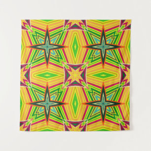 Tribal geometrisches Vintage-Muster. Nahtlos ethni Wandteppich