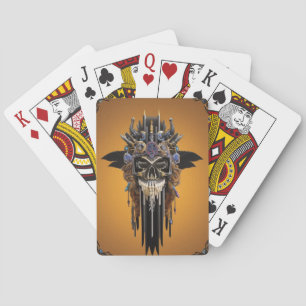 Tribal Gothic Skull Playing Card Spielkarten