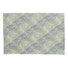 Tribal Green Stripes Abstract Pattern  Kissenbezug