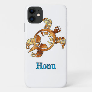 Tribal Hawaiian Sea Turtle in Gold Case-Mate iPhon iPhone Hülle