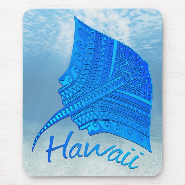 Tribal Hawaiian Stingray Mousepad (Vorne)