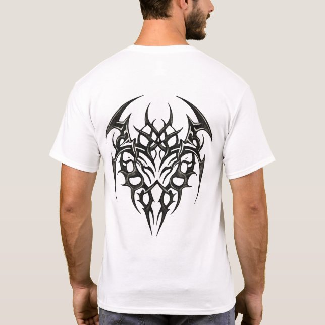 Tribal Heart Scrollwork T-Shirt (Rückseite)