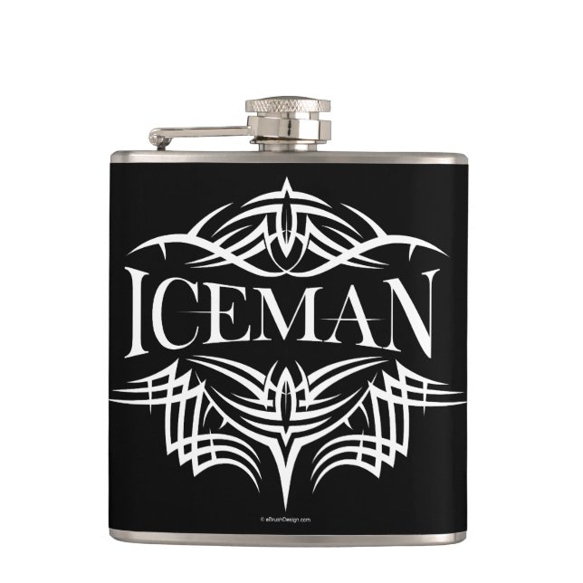 Tribal Hockey (Iceman) Flachmann (Vorderseite)
