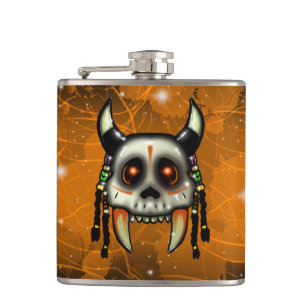Tribal Hunter Vinyl Wrapped Flask Flachmann