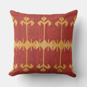 Tribal Ikat Accent Throw Kissen