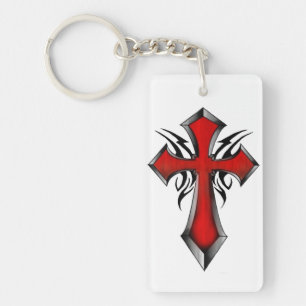 Tribal Kreuz Schlüsselanhänger, Glaube, Religion, Schlüsselanhänger