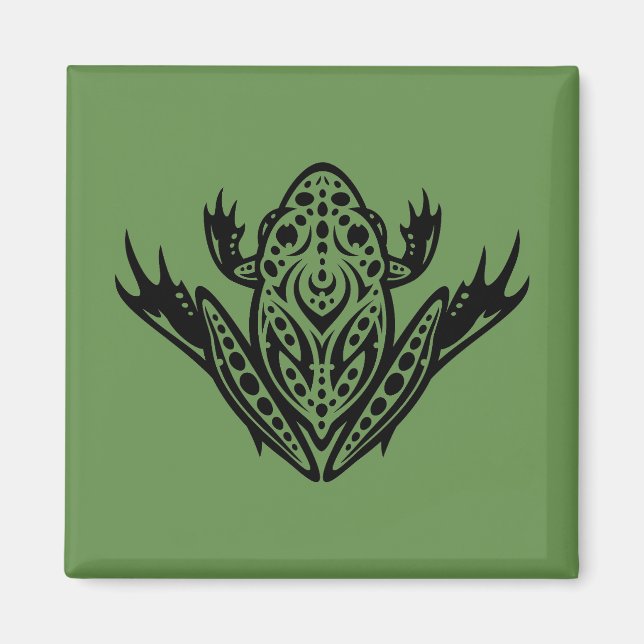 Tribal Leopard Frog Magnet (Vorne)
