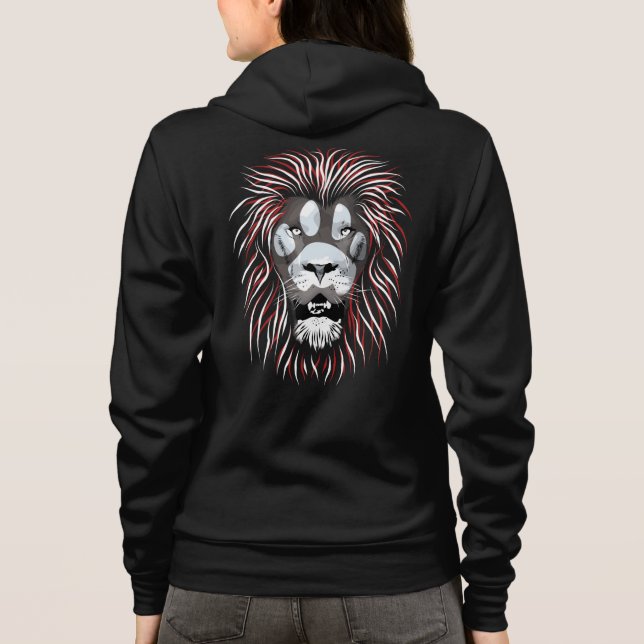 Tribal Lion Face Hoodie (Rückseite)