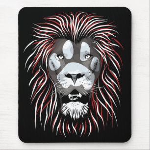 Tribal Lion Face Mousepad