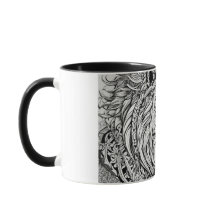Tribal Lion Head Inspiriert Klassische Tasse