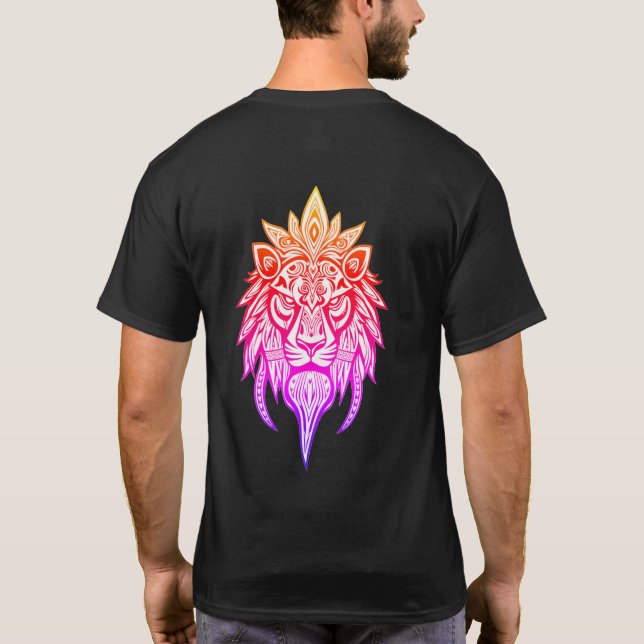 Tribal Lion Hunter T-Shirt (Rückseite)