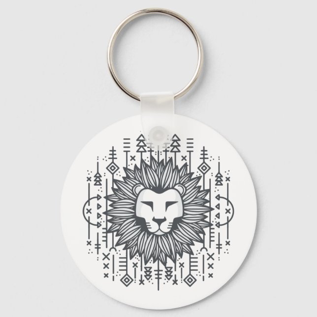 Tribal Lion Schlüsselanhänger (Vorderseite)