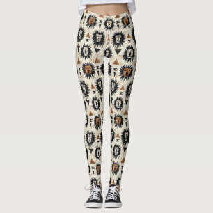 Tribal-Löwen-Safari-Muster Leggings