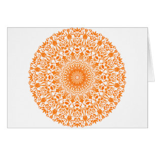 Tribal Mandala Orange