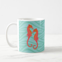 Tribal Marking Seahorses Kaffeetasse