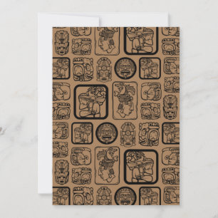 Tribal MAYA altertümliches Maskenmuster 1