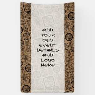 Tribal MAYA altertümliches Maskenmuster 1 Banner