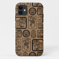 Tribal MAYA altertümliches Maskenmuster 1