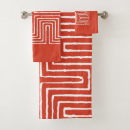 Tribal Maze Badhandtuch Set