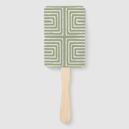 Tribal Maze Pan African Pattern Mud Tuch Fächer