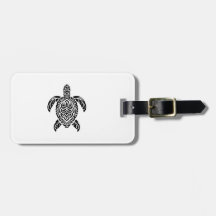 Tribal-Meeres-Schildkröte, schwarz und vertikal