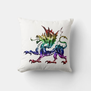 Tribal Metallic Dragon Pillow Kissen