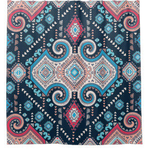 Tribal mexican Vintage ethnisch nahtlose Muster Duschvorhang