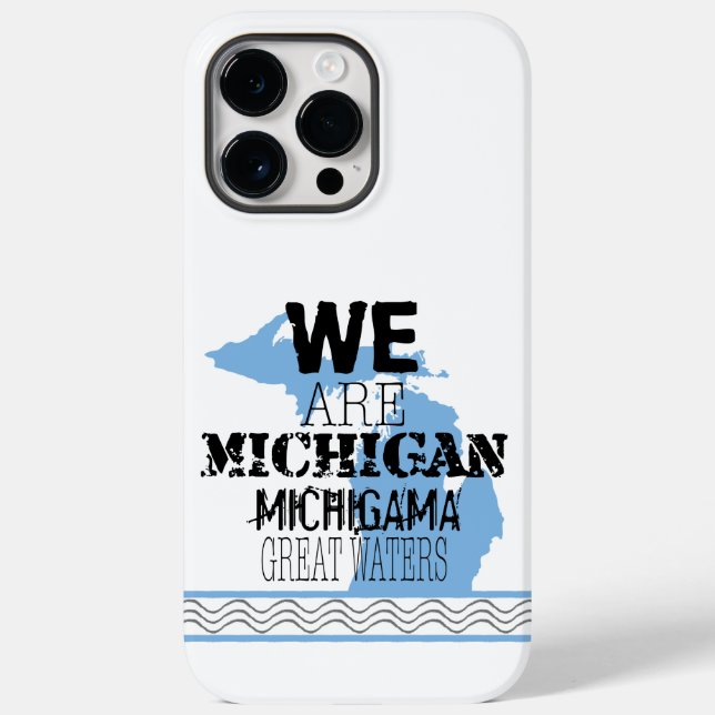 Tribal Michigan Michigama Great Waters Up North Case-Mate iPhone Hülle (Rückseite)