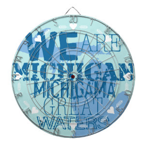 Tribal Michigan Michigama Great Waters Up North Dartscheibe