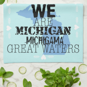 Tribal Michigan Michigama Great Waters Up North Geschirrtuch