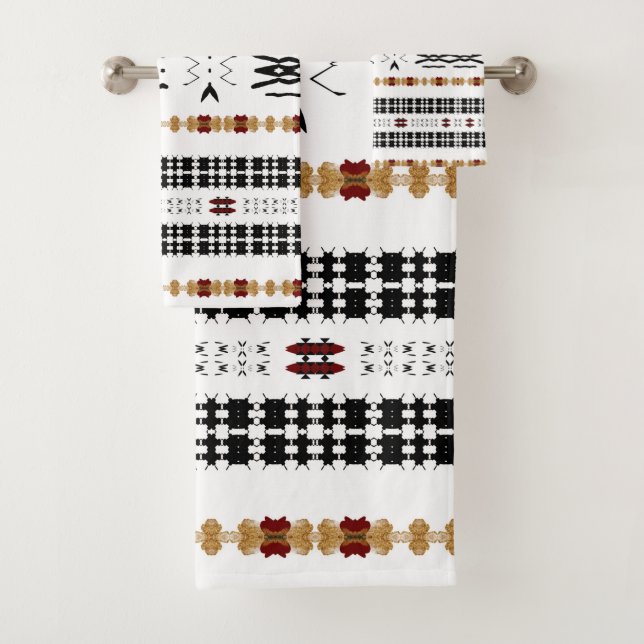 Tribal Mud Cloth  Badhandtuch Set (Insitu)