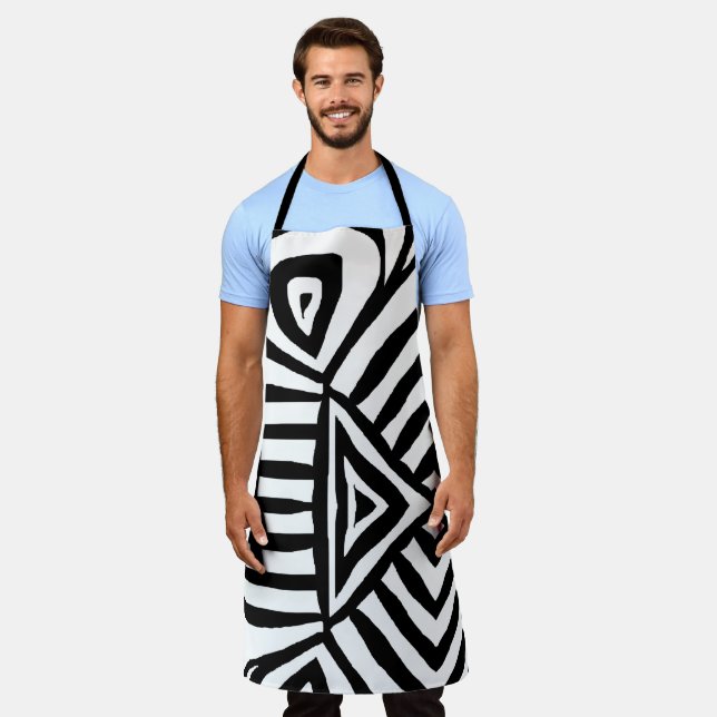 Tribal Mud Cloth Schürze (Getragen)