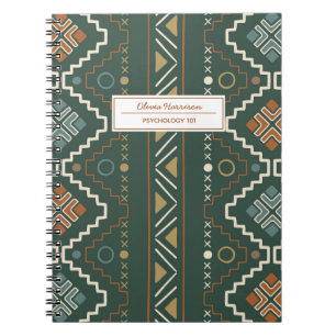 Tribal Mudcloth Aztec Name und Betreff Notizblock