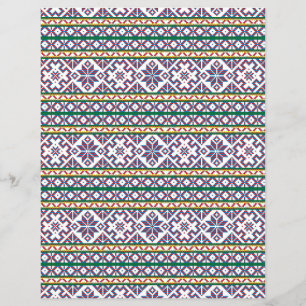 Tribal Multicfarbenes altes Symbol Folkloredesign