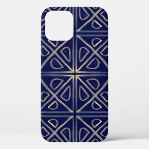 Tribal Nahtlose Blaue geometrische Muster. Striped Case-Mate iPhone Hülle