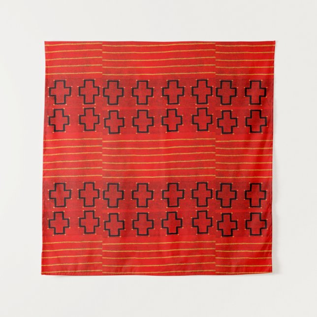 Tribal Native American Southwest Weaving Navajo Wandteppich (Vorderseite)